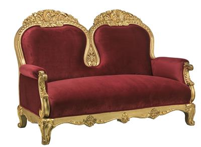 A settee, - Asiatics, Works of Art and furniture