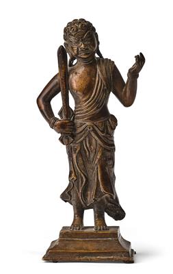 Stehende Figur des Acala (Fudo Myo-o), Japan, 19. Jh., - Asiatika, Antiquitäten und Möbel