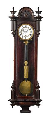 A Historism Period clock from Vienna with 1 month power reserve ‘Karl Suchy / Söhne in Wien’ - Asiatics, Works of Art and furniture