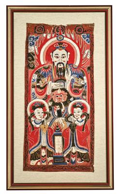 Yao painting, 19th century, - Asiatics, Works of Art and furniture