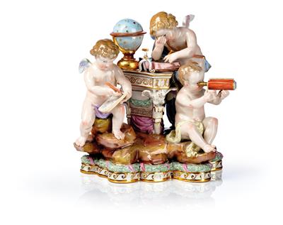 Allegory of Astronomy with 3 Putti, - Works of Art