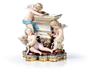 Allegory of Architecture with 3 Putti, - Works of Art