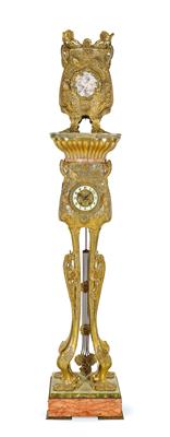 An Art Nouveau Bronze Longcase Clock, - Works of Art