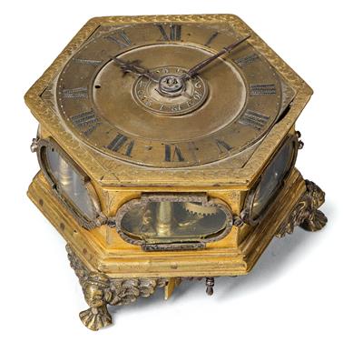 A Baroque Horizontal Table Clock - Antiquariato