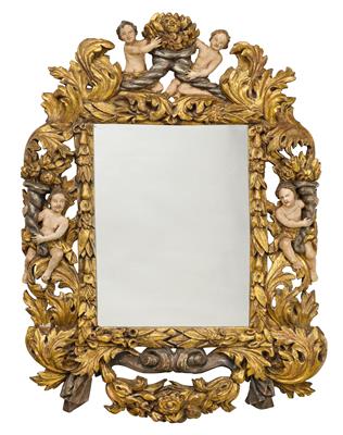 A Baroque Salon Mirror, - Starožitnosti