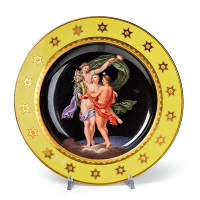 A Decorated Plate “Maggio”, - Works of Art