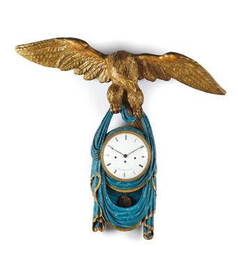 An Empire Eagle Clock ‘Ferd. Schmidt a Prag’, - Works of Art