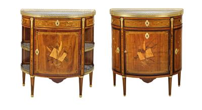 A Set of Two Salon Cabinets, - Starožitnosti