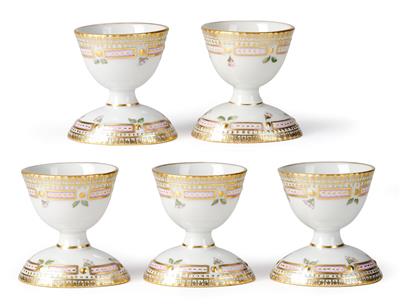 Flora Danica Egg Cups, - Works of Art