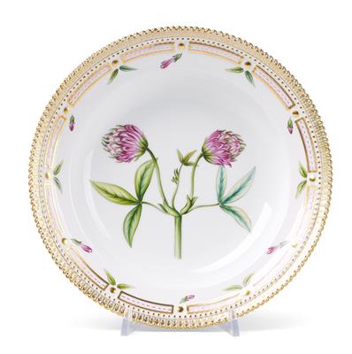 A Flora Danica Soup Plate, “Trifolium alpestre Müll.” - Starožitnosti