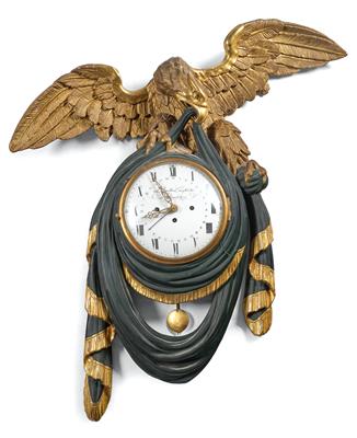 A Large Josephinian Eagle Clock ‘Leopold Langhäider in Grossschitzen’, - Works of Art