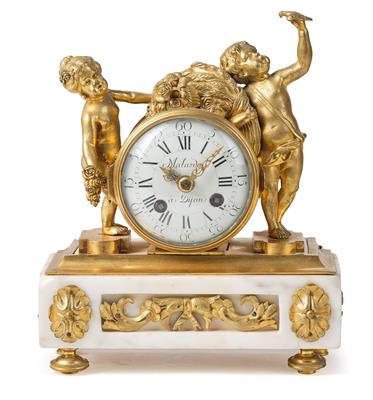 A Small Charles X Bronze Mantel Clock ‘L'Ete’ ‘Malardot a Dijon’, - Antiquariato