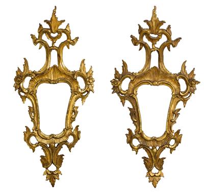 A Pair of Salon Mirrors from Italy, - Works of Art