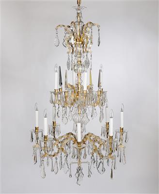 A Magnificent Lobmeyr Chandelier in “Maria Theresa” Style, - Antiquariato