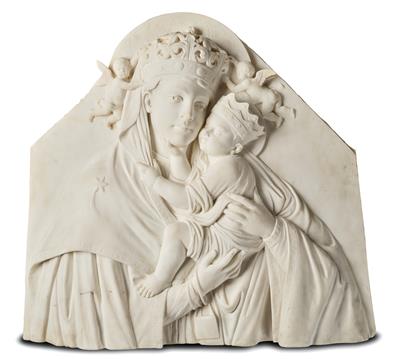 Relief Madonna mit Kind, - Möbel und Antiquitäten