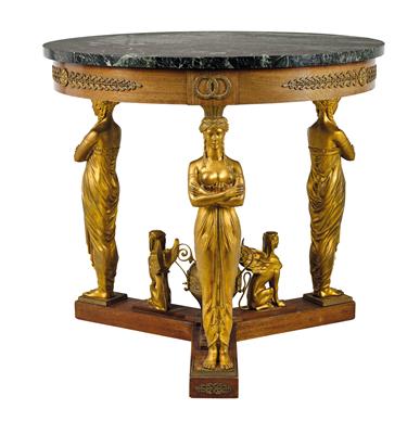 A Round Salon Table, - Antiquariato