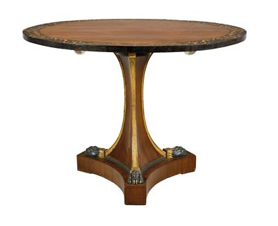 An Oval Empire Salon Table, - Works of Art
