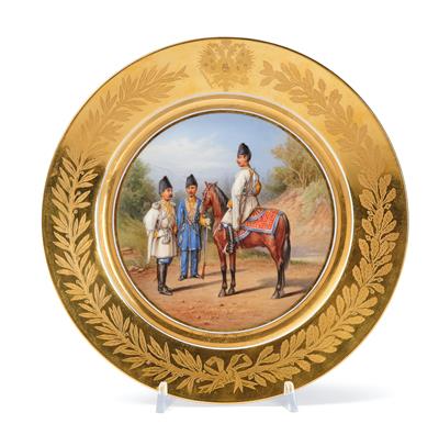 A Russian Military Plate 1879, - Works of Art