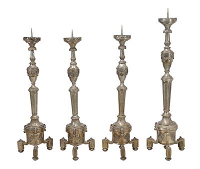 A Set of Four Large Neo-Classical Candelabra, - Antiquariato