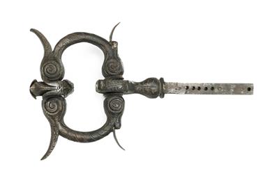 A Rare Gothic Chest Lock, - Antiquariato