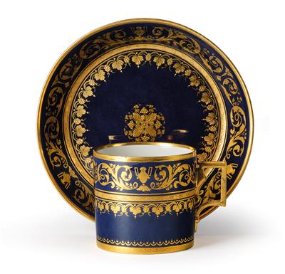 A Cup with Saucer, - Antiquariato