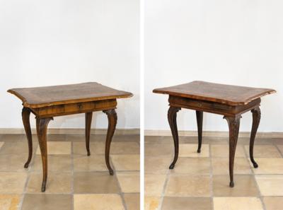 2 Slightly Different Baroque Tables, - Štýrska Sbírka I