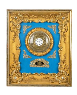 A Biedermeier Frame Clock with Jacquemart, - Una Collezione dalla Stiria I