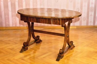 An Oval Biedermeier Table, - Una Collezione dalla Stiria I