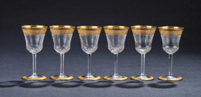 6 Aperitif Glasses, “Thistle” Model, by Saint-Louis, - A Styrian Collection I