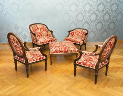 A Seating Group in Louis XVI Style, - A Styrian Collection I