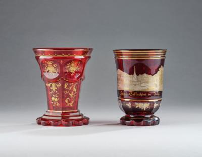 2 Glass Beakers, - A Styrian Collection II