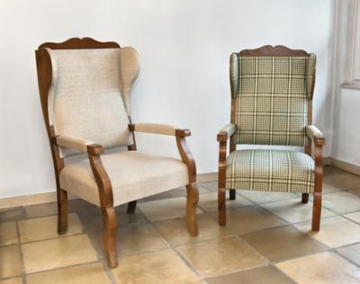 2 Wing-Back Chairs in Baroque Style, - A Styrian Collection II