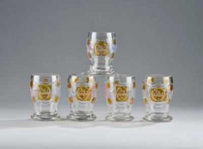5 Commemorative Glasses, - A Styrian Collection II