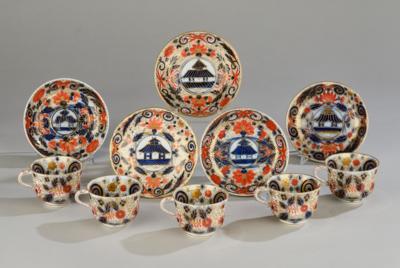 5 Cups with Saucers, - A Styrian Collection II