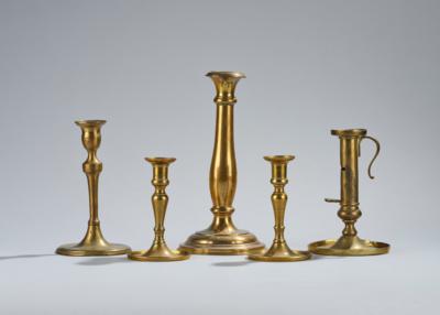 5 Different Candlesticks, - A Styrian Collection II