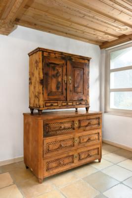 A Rustic Cabinet on Chest in Josephinian Style, - A Styrian Collection II
