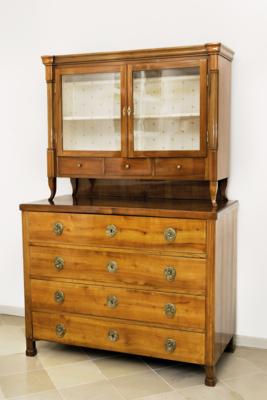A Biedermeier Chest of Drawers with Display Cabinet, - A Styrian Collection II