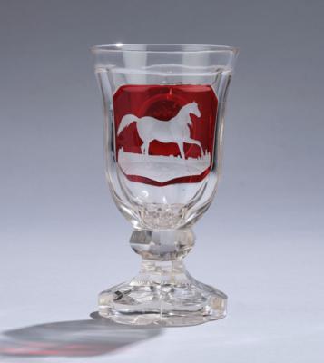 A Footed Beaker, Bohemia, Mid-19th Century, - A Styrian Collection II