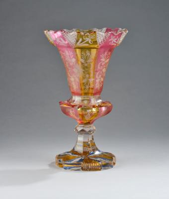 A Footed Vase, Bohemia, 19th Century, - A Styrian Collection II