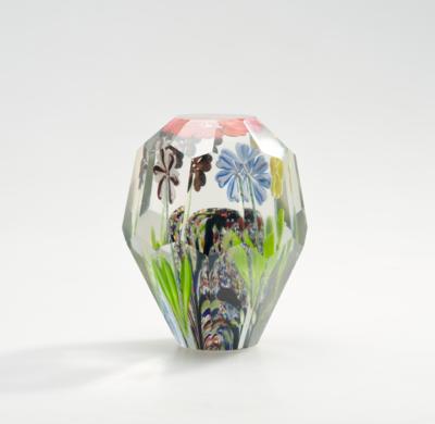A Tall 'Magnum' Paperweight with Floral Motifs, Hungary, Second Half of the 20th Century - A Styrian Collection II