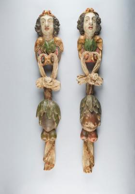 A Pair of Winged Angel’s Heads with Festoons, - A Styrian Collection II