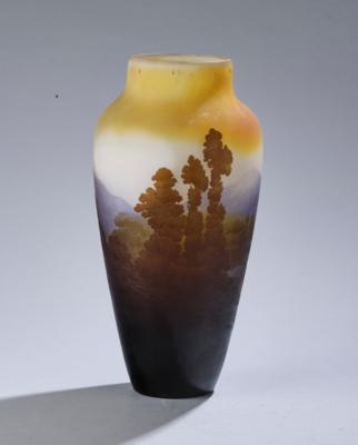 A Vase with a Lake and Mountain Landscape, Emile Gallé, 1906-14 - A Styrian Collection II