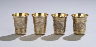 Four Vodka Cups from Moscow, - A Styrian Collection II