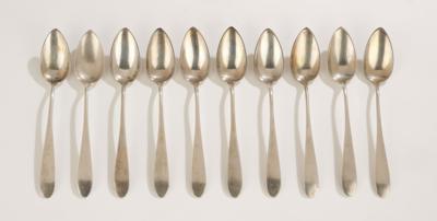 Ten Austrian Tea Spoons, - A Styrian Collection II