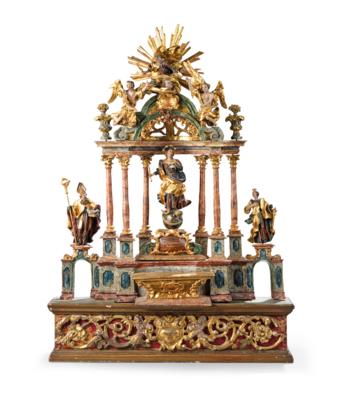A Baroque Domestic Altar or Altar Model, - A Viennese Collection