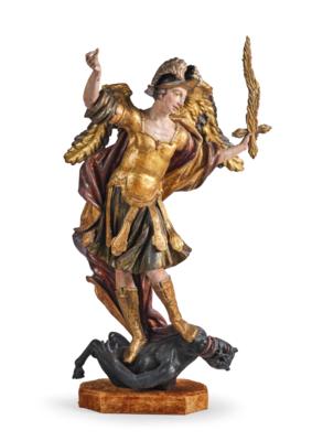 A Baroque St. Michael with Devil, - Vídeňská Sbírka