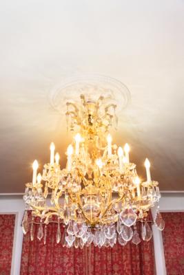A Glass Chandelier in Crown Shape, - A Viennese Collection