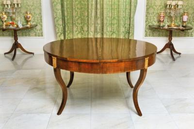 A Large Round Extending Table in Biedermeier Style, - A Viennese Collection