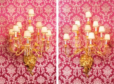 A Large Pair of Wall Appliques in Baroque Style, - A Viennese Collection