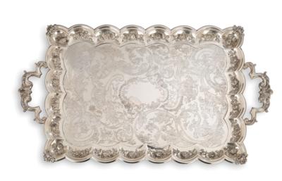 A Large Biedermeier Tray from Vienna, - A Viennese Collection
